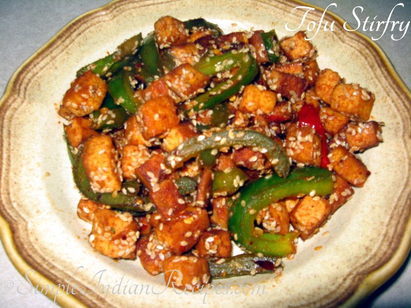 Tofu Stirfry Simple Indian Recipes